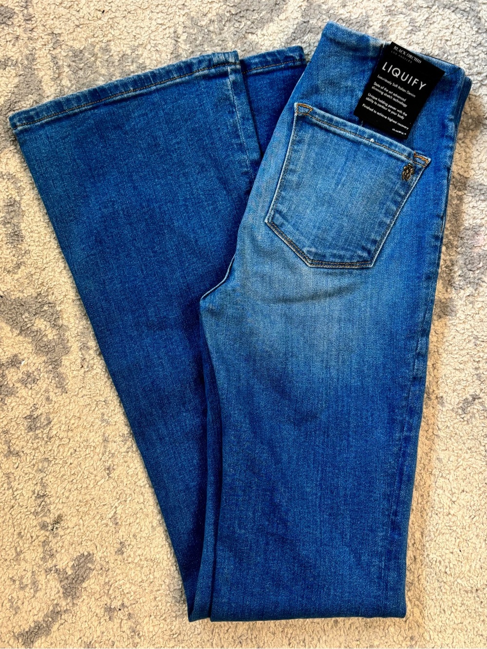 NEW Black Orchid Fernanda Pull On Flare Jeans
